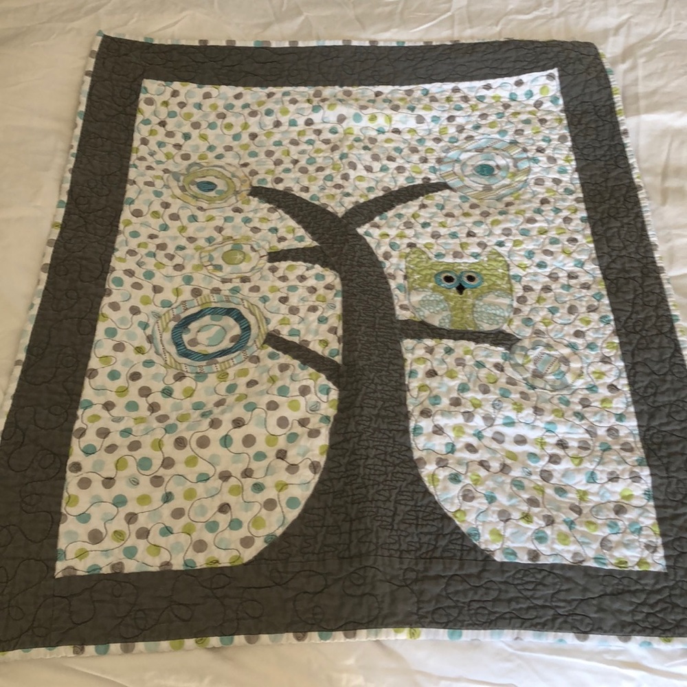 Owl baby blanket